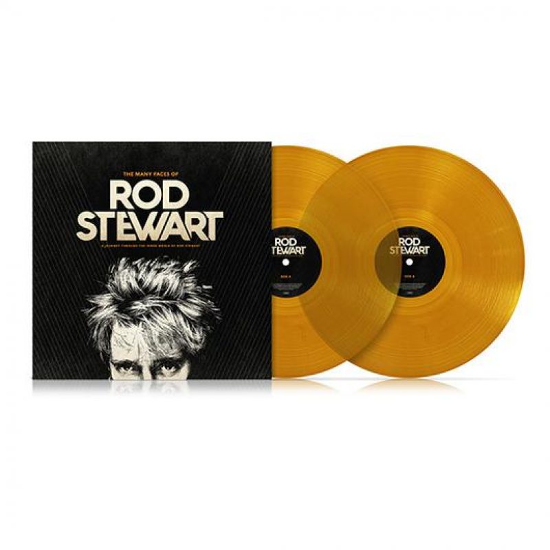 Виниловая пластинка V/A - MANY FACES OF ROD STEWART CRYSTAL AMBER VINYL 12" 2