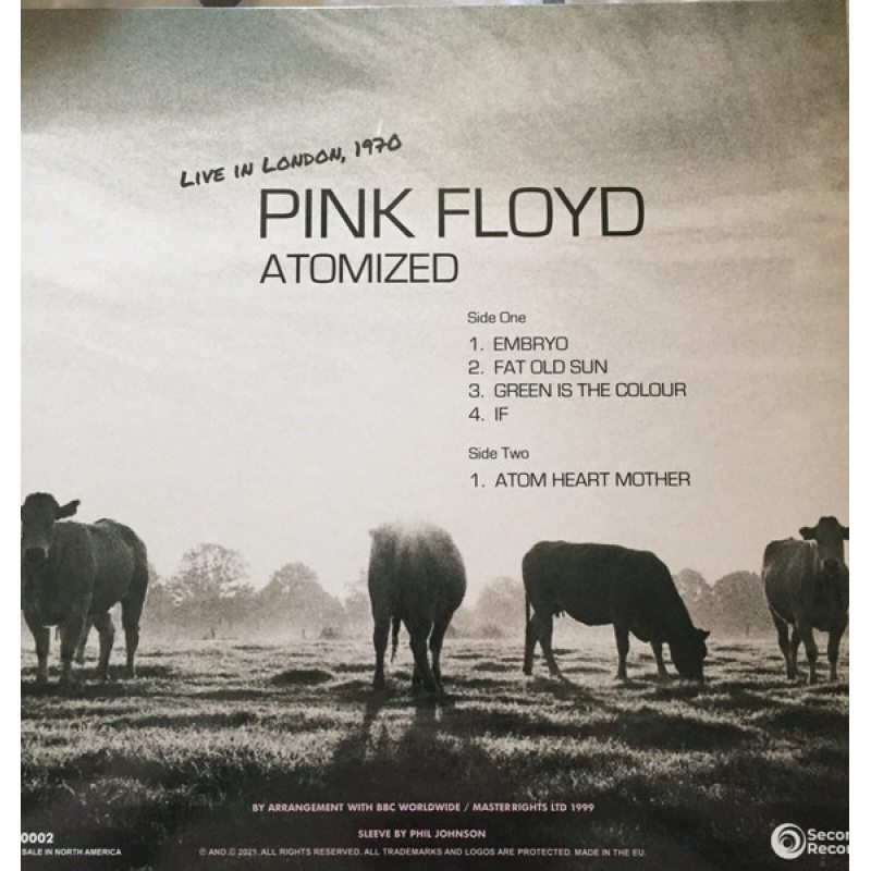 Виниловая пластинка PINK FLOYD - ATOMIZED - BBC PARIS THEATRE, LONDON 1970 COLOURED VINYL 12" 3 Виниловая пластинка PINK FLOYD - ATOMIZED - BBC PARIS THEATRE, LONDON 1970 COLOURED VINYL 12" 3