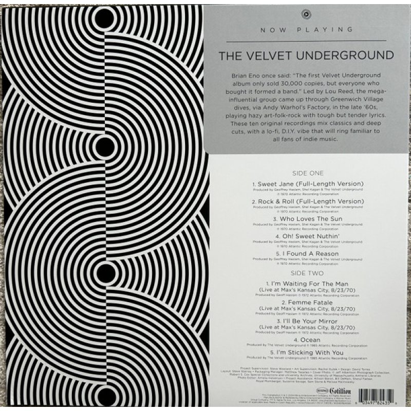 Виниловая пластинка THE VELVET UNDERGROUND - NOW PLAYING CLEAR VINYL 12" 2