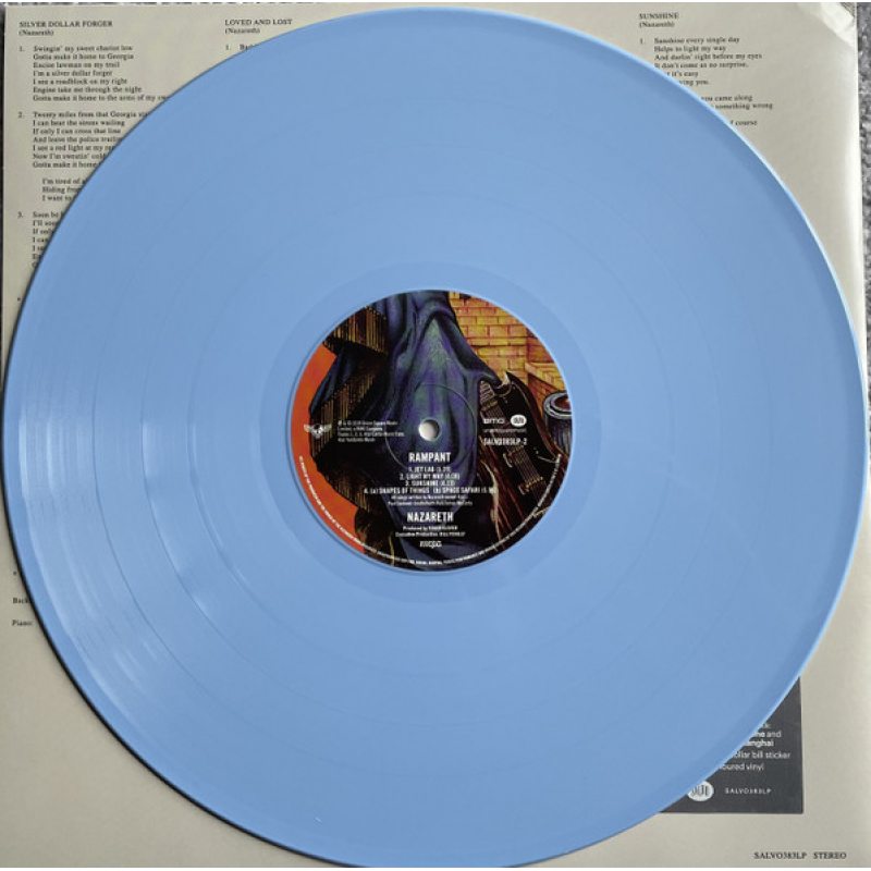 Виниловая пластинка NAZARETH - RAMPANT BLACK VINYL 12" 2