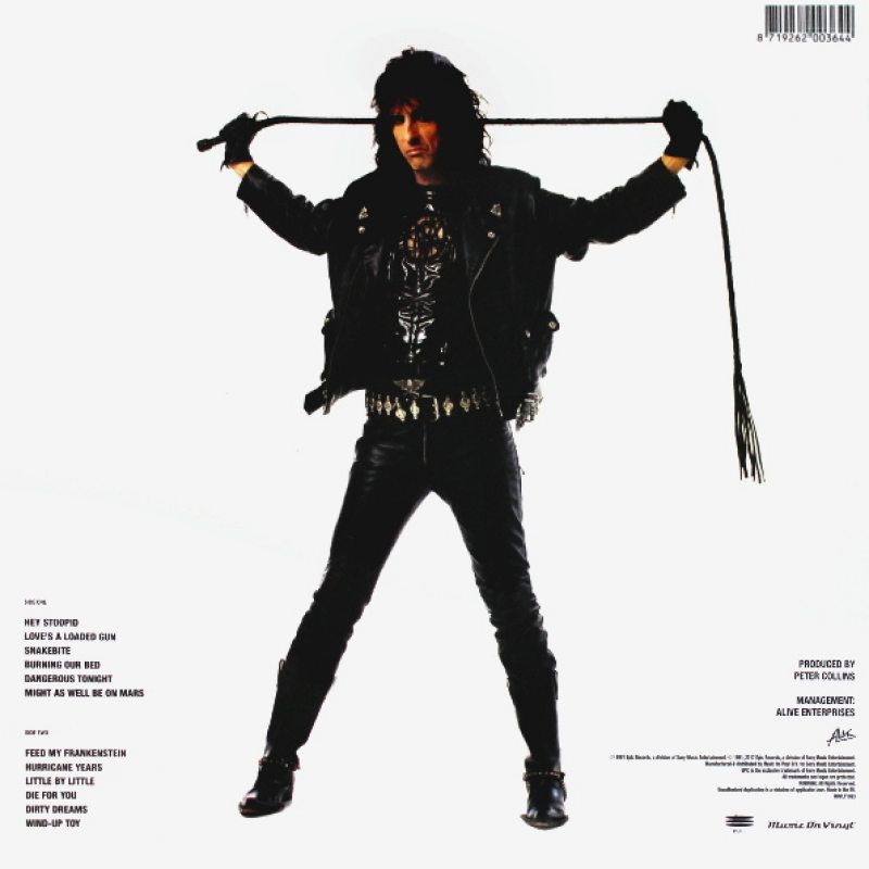 Виниловая пластинка ALICE COOPER - HEY STOOPID 180 GRAM BLACK VINYL 12" 2