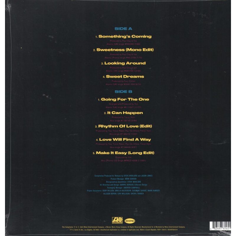 Виниловая пластинка YES - SINGLES 2 BLUE / WHITE VINYL 12" 2