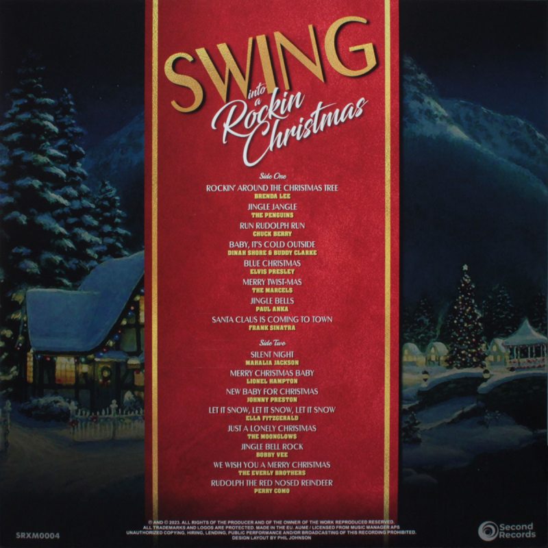 Виниловая пластинка V/A - SWING INTO A ROCKIN CHRISTMAS - 16 FESTIVE CLASSICS BLACK VINYL 12" 2