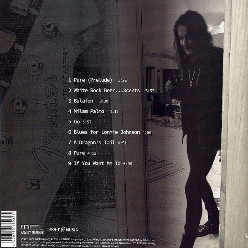 Виниловая пластинка ROBBEN FORD - PURE BLACK VINYL 12" 3