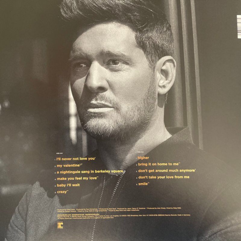 Виниловая пластинка MICHAEL BUBLE - HIGHER BLACK VINYL 12" 2