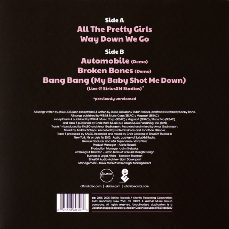 Виниловая пластинка KALEO - ALL THE PRETTY GIRLS EP - LIMITED RASPBERRY MARBLE EDITION - RSD 2025 RELEASE RASPBERRY MARBLE VINYL 12" 3 Виниловая пластинка KALEO - ALL THE PRETTY GIRLS EP - LIMITED RASPBERRY MARBLE EDITION - RSD 2025 RELEASE RASPBERRY MARBLE VINYL 12" 3