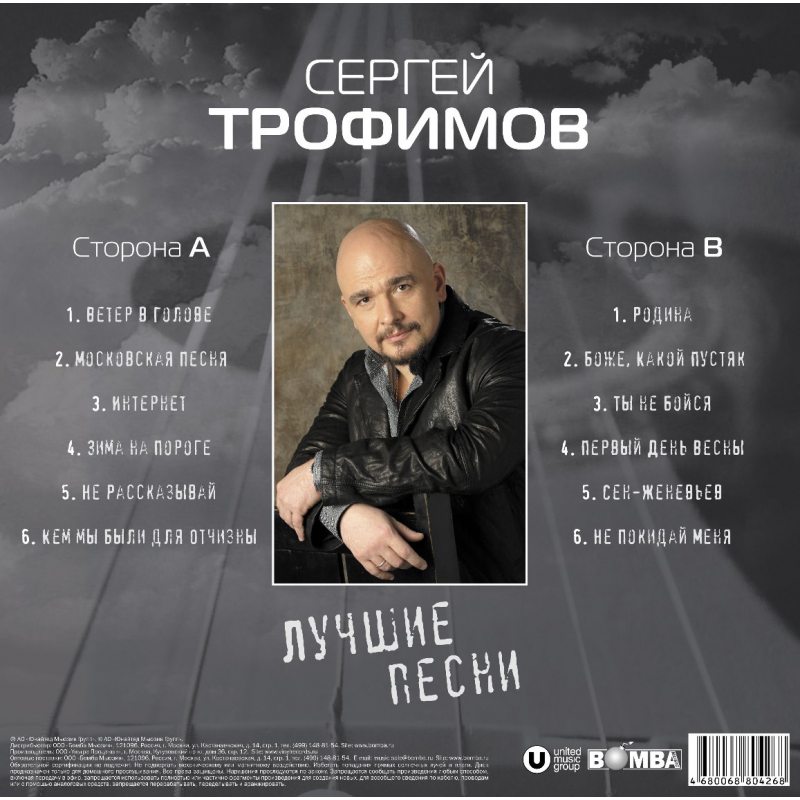 Виниловая пластинка СЕРГЕЙ ТРОФИМОВ - ЛУЧШИЕ ПЕСНИ BLACK VINYL 12" 2