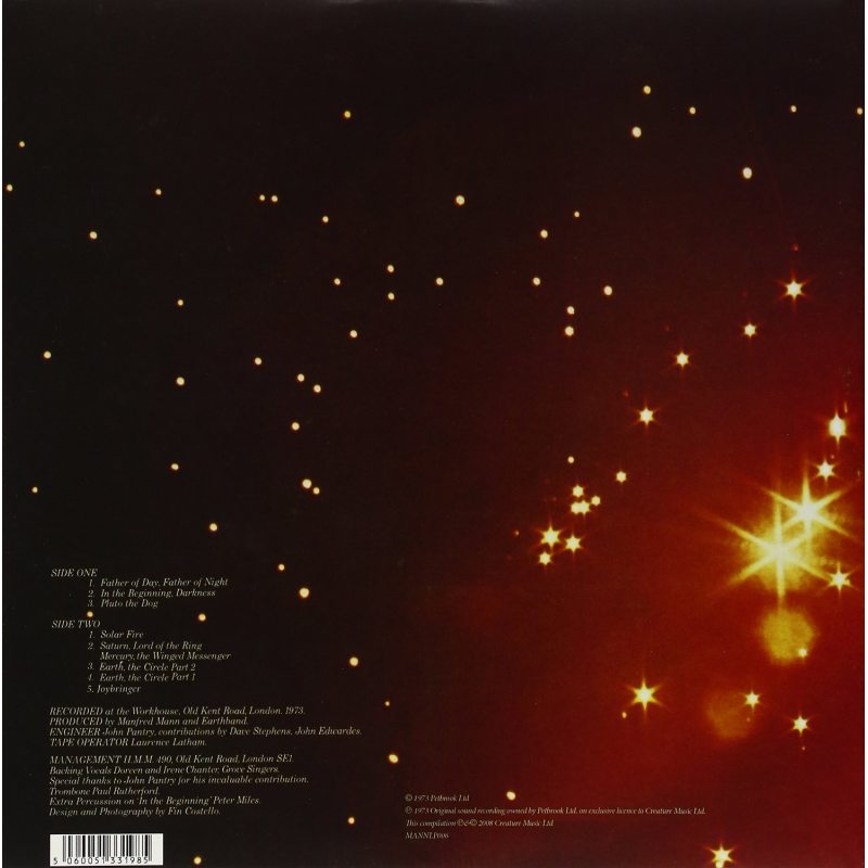 Виниловая пластинка MANFRED MANN'S EARTH BAND - SOLAR FIRE BLACK VINYL 12" 2 Виниловая пластинка MANFRED MANN'S EARTH BAND - SOLAR FIRE BLACK VINYL 12" 2
