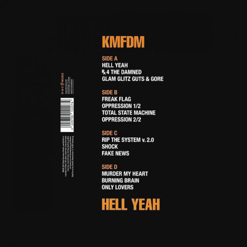 Виниловая пластинка KMFDM - HELL YEAH BLACK VINYL 12" 2