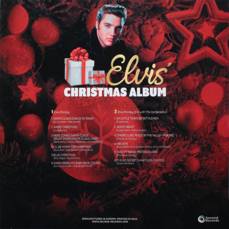 Виниловая пластинка ELVIS PRESLEY - ELVIS' CHRISTMAS ALBUM BLACK VINYL 12" 2