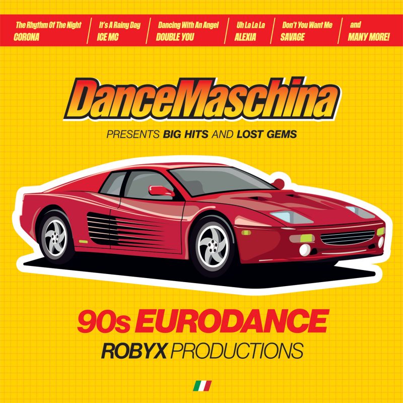 Виниловая пластинка  V/A - DANCEMASCHINA: 90S EURODANCE / ROBYX PRODUCTIONS (2025) BLACK VINYL 12" 2