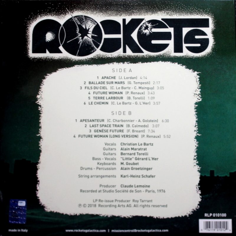 Виниловая пластинка ROCKETS - ROCKETS BLACK VINYL 12" 2