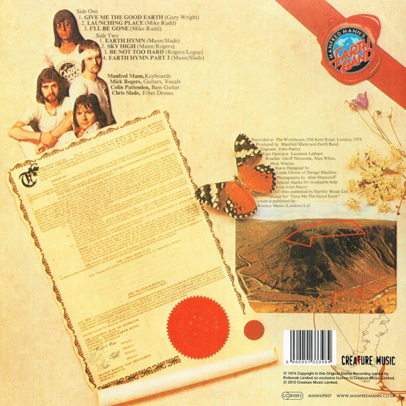 Виниловая пластинка MANFRED MANN'S EARTH BAND - THE GOOD EARTH BLACK VINYL 12" 2 Виниловая пластинка MANFRED MANN'S EARTH BAND - THE GOOD EARTH BLACK VINYL 12" 2
