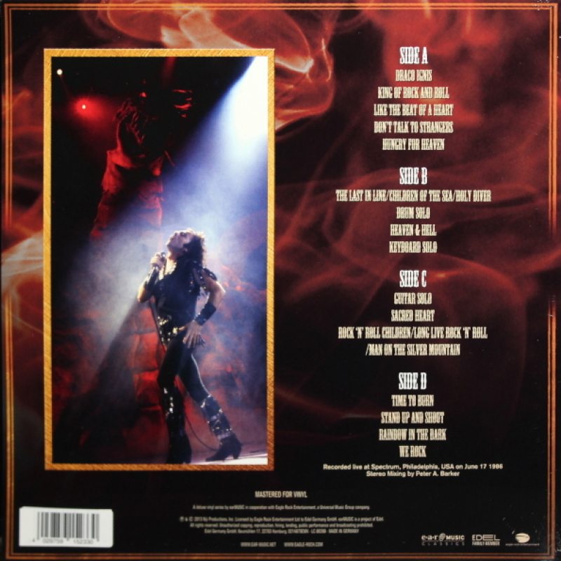 Виниловая пластинка DIO - FINDING THE SACRED HEART – LIVE IN PHILLY 1986 BLACK VINYL 12" 2