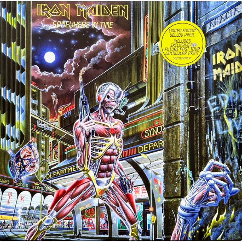 Виниловая пластинка IRON MAIDEN - SOMEWHERE IN TIME - LIMITED YELLOW VINYL EDITION 12" 2