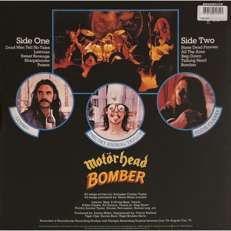 Виниловая пластинка MOTORHEAD - BOMBER SILVER VINYL 12" 2