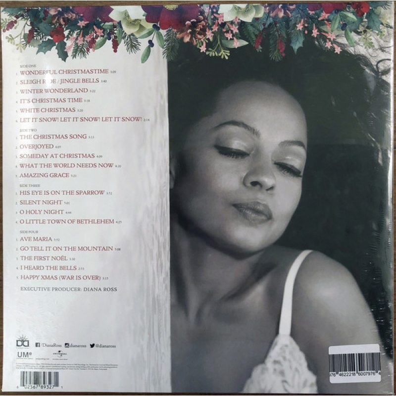 Виниловая пластинка DIANA ROSS - WONDERFUL CHRISTMAS TIME 180 GRAM BLACK VINYL 12" 2