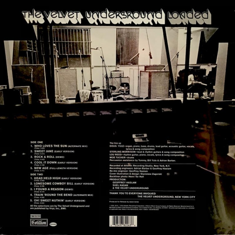 Виниловая пластинка THE VELVET UNDERGROUND - LOADED (ALTERNATE VERSION) BLACK VINYL 12" 2