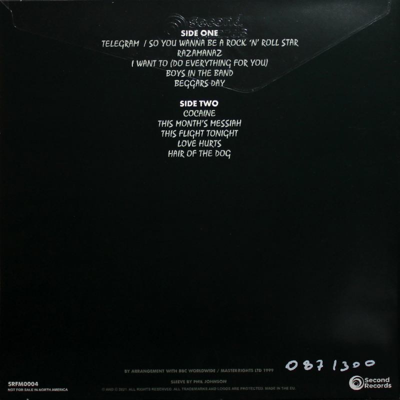 Виниловая пластинка NAZARETH - TELEGRAM - LIVE IN LONDON 1985 GOLD VINYL 12" 3
