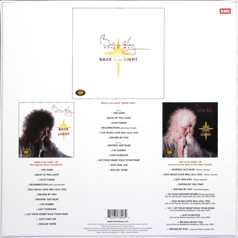 Виниловый бокс-сет BRIAN MAY - BACK TO THE LIGHT BLACK VINYL 12" BOX SET 3