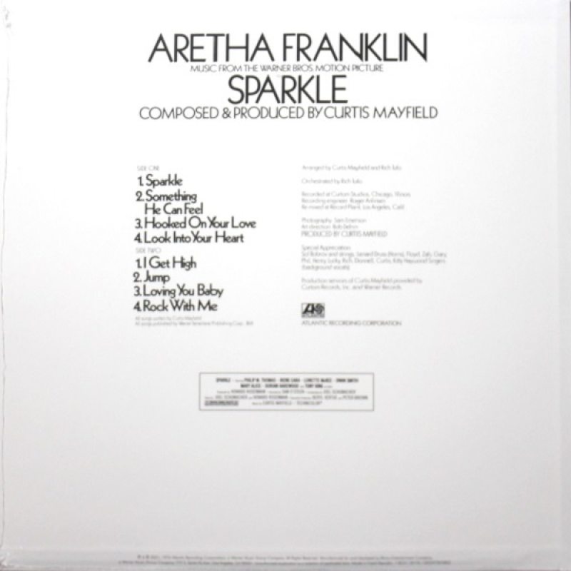 Виниловая пластинка ARETHA FRANKLIN - SPARKLE CRYSTAL CLEAR VINYL 12" 2