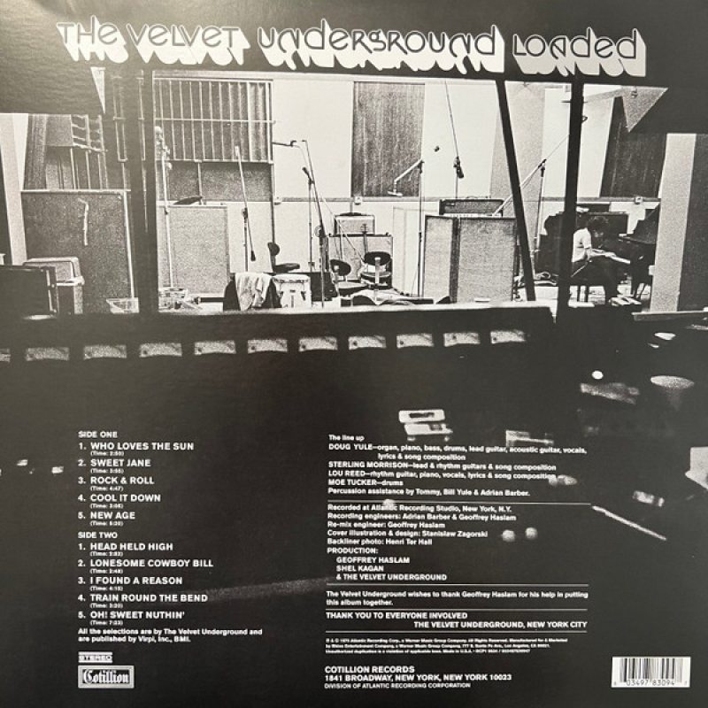Виниловая пластинка THE VELVET UNDERGROUND - LOADED BLACK VINYL 12" 2