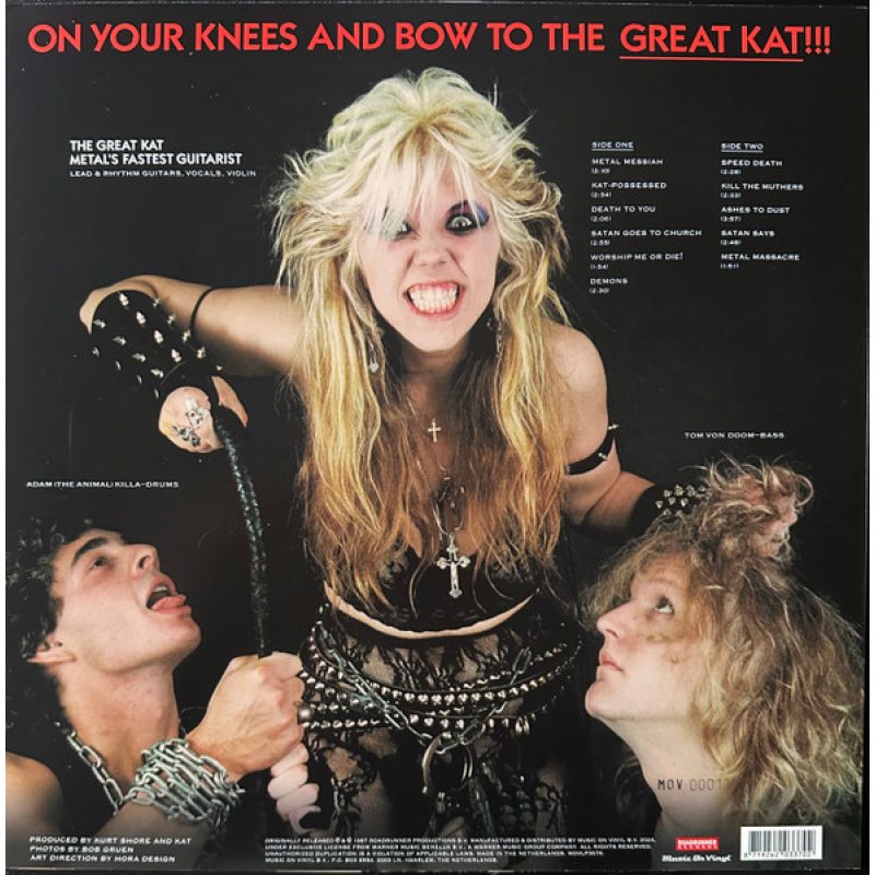 Виниловая пластинка GREAT KAT - WORSHIP ME OR DIE! SILVER VINYL 12" 4