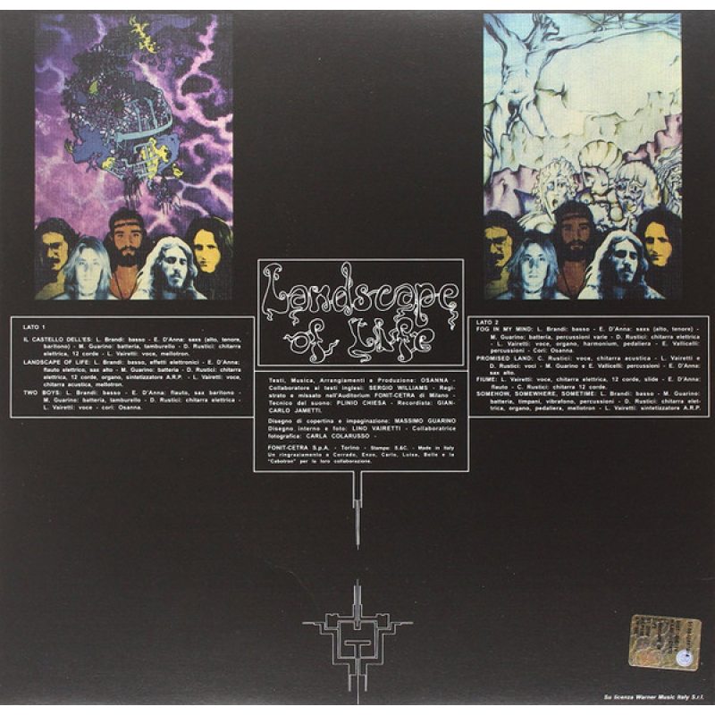 Виниловая пластинка OSANNA (ITALO-PROG) - LANDSCAPE OF LIFE BLACK VINYL 12" 2