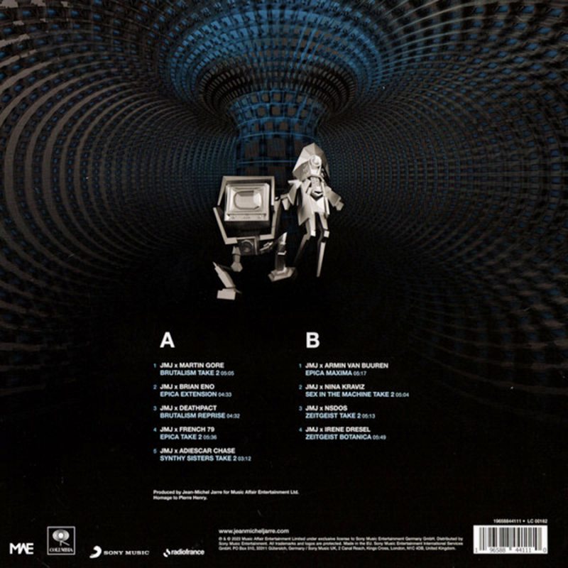 Виниловая пластинка JEAN-MICHEL JARRE - OXYMOREWORKS BLACK VINYL 12" 2