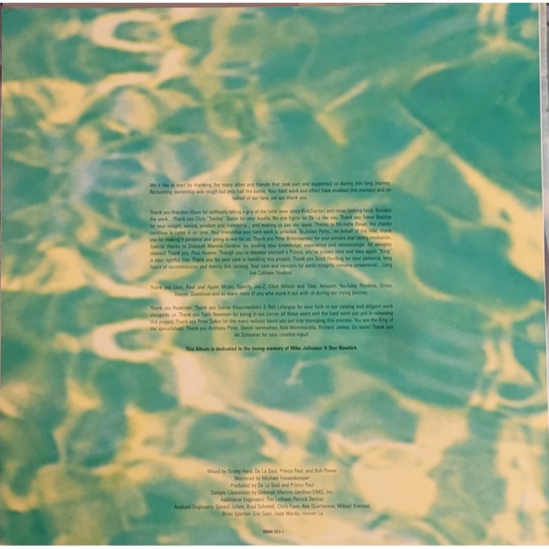 Виниловая пластинка DE LA SOUL - BUHLOONE MINDSTATE BLACK VINYL 12" 3