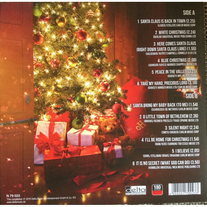 Виниловая пластинка ELVIS PRESLEY - IT'S A ROCK 'N' ROLL CHRISTMAS BLACK VINYL 12" 2