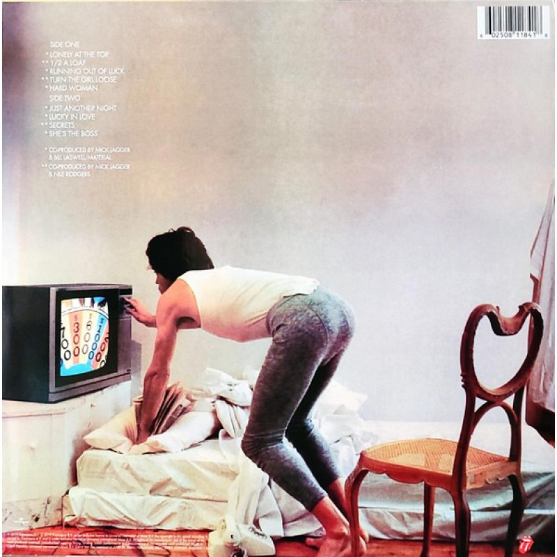 Виниловая пластинка MICK JAGGER - SHES THE BOSS BLACK VINYL 12" 2