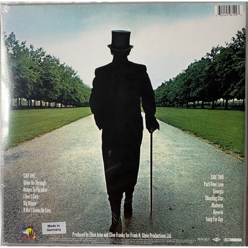 Виниловая пластинка ELTON JOHN - A SINGLE MAN BLACK VINYL 12" 2