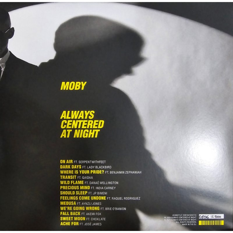 Виниловая пластинка MOBY - ALWAYS CENTERED AT NIGHT BLACK VINYL 12" 3 Виниловая пластинка MOBY - ALWAYS CENTERED AT NIGHT BLACK VINYL 12" 3