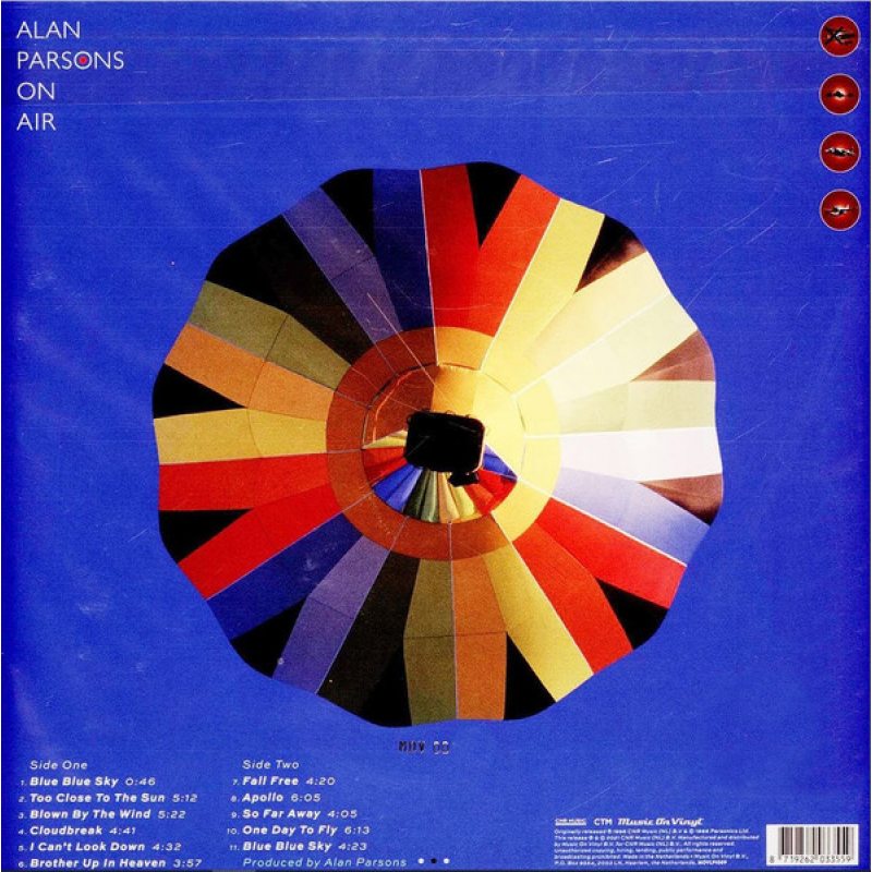 Виниловая пластинка ALAN PARSONS PROJECT - ON AIR BLACK VINYL 12" 2