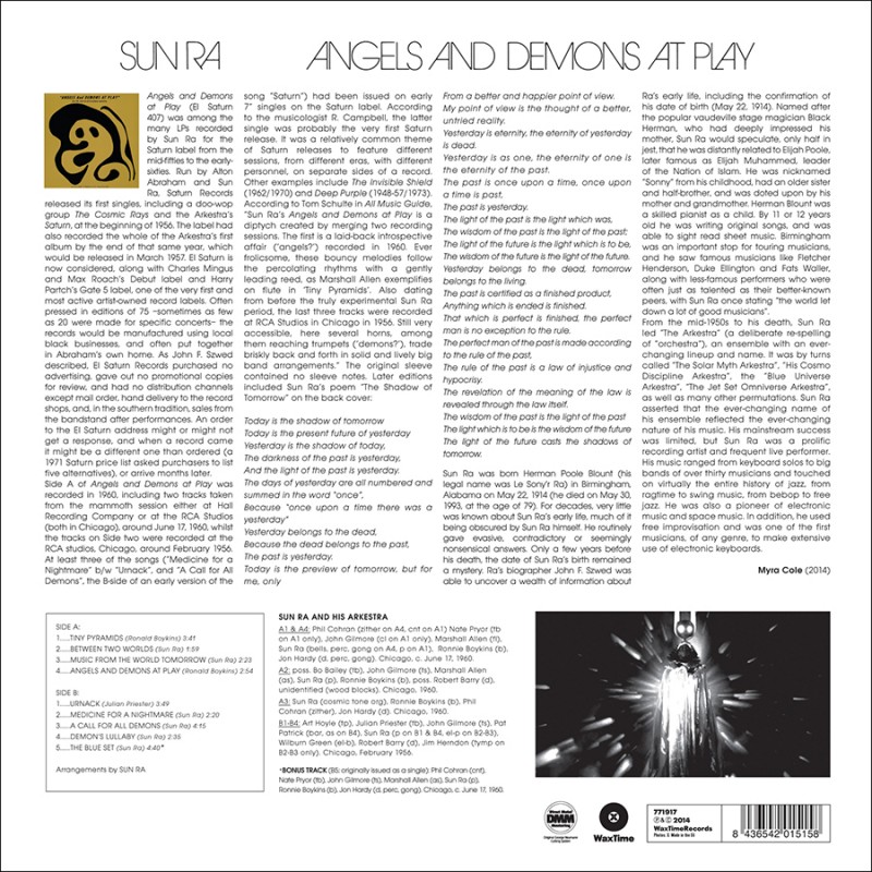Виниловая пластинка SUN RA - ANGELS AND DEMONS AT PLAY BLACK VINYL 12" 2