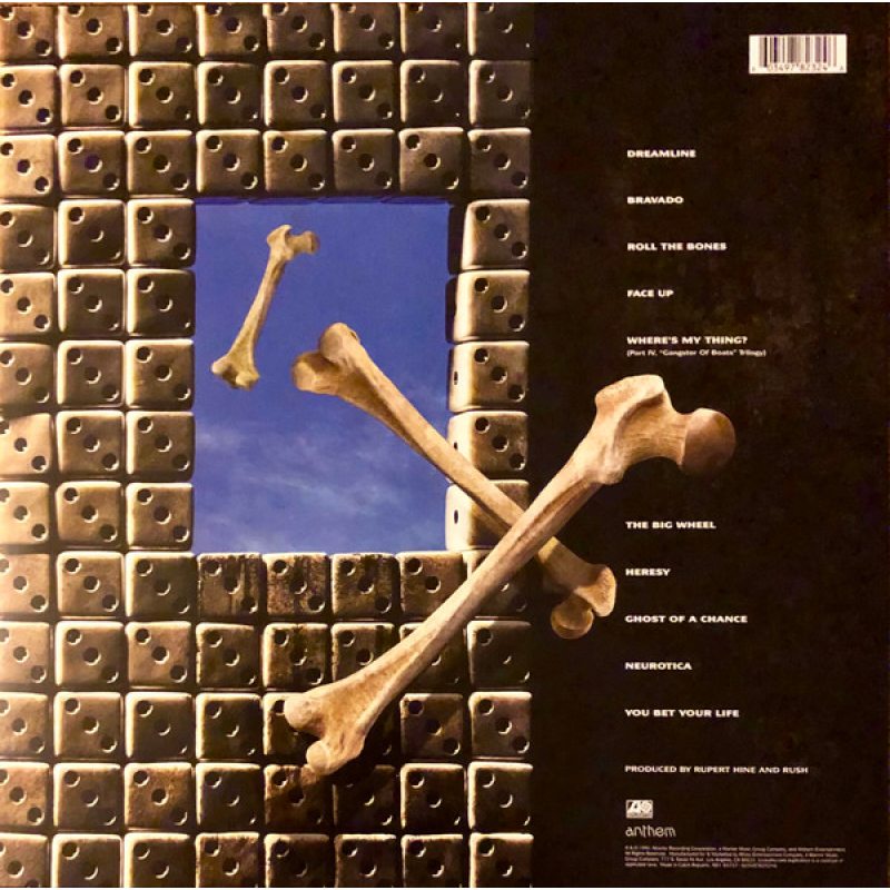 Виниловая пластинка RUSH - ROLL THE BONES BLACK VINYL 12" 2
