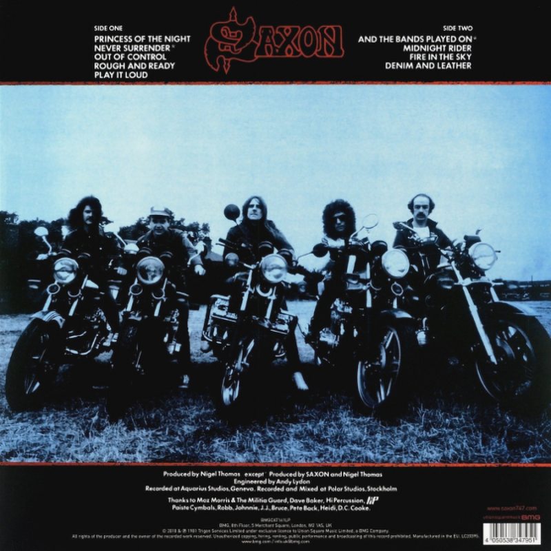 Виниловая пластинка SAXON - DENIM AND LEATHER GREY VINYL 12" 3