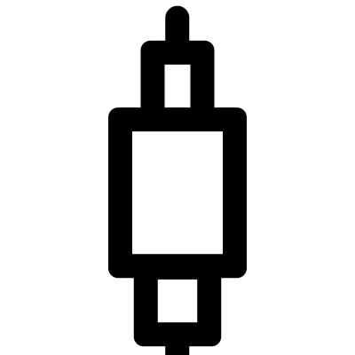Значок оптического разъёма TOSLINK