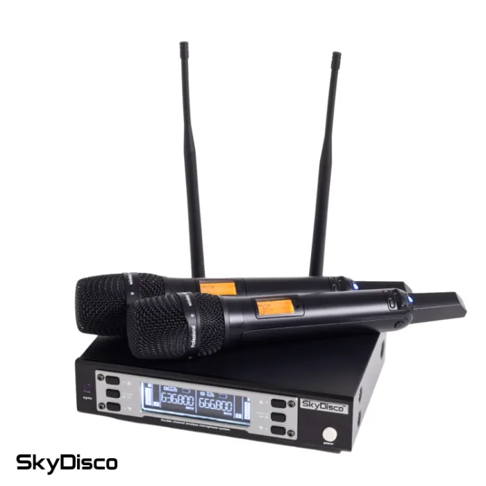 Комплект беспроводных микрофонов для караоке SkyDisco MIC-WL27 Черный