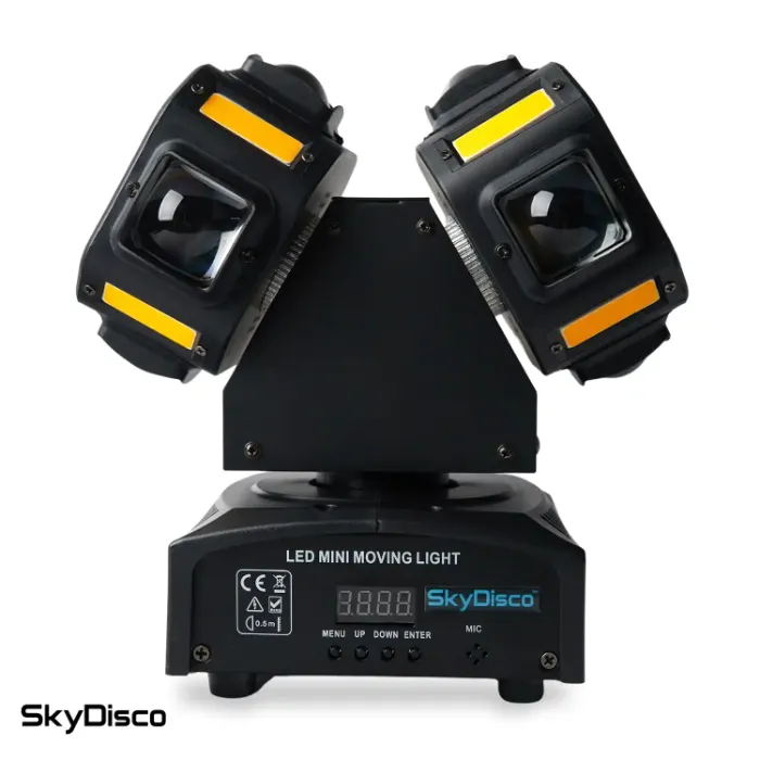 Светодиодная вращающаяся голова с лазером SkyDisco Spin 16 LED RGB