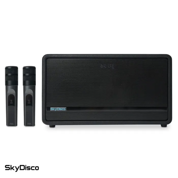Портативная караоке-колонка с микрофонами SkyDisco YKM23 200 Вт