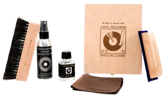 Набор для очистки виниловых пластинок Simply Analog Deluxe Wood Edition