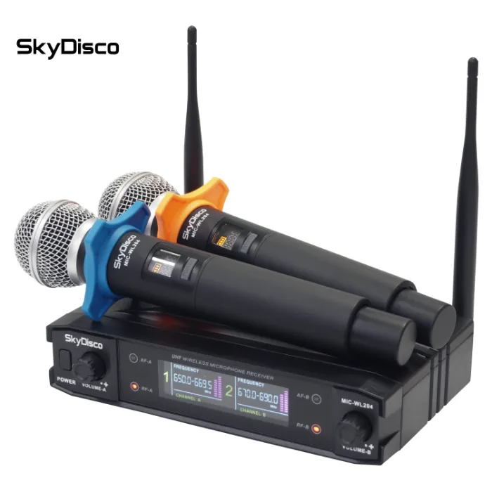 Беспроводные микрофоны для караоке SkyDisco MIC-WL204