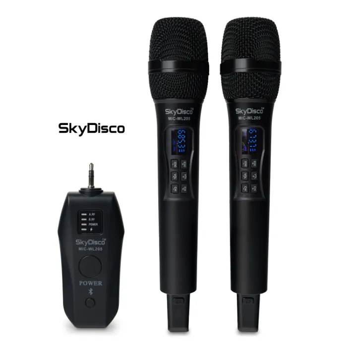 Беспроводные микрофоны с Bluetooth и аудиоприемником SkyDisco MIC-WL205