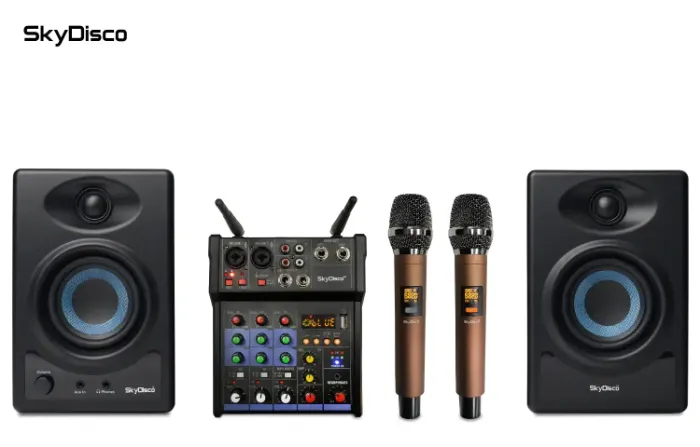 Онлайн караоке для дома с колонками SkyDisco UM-200 + SM-3BT