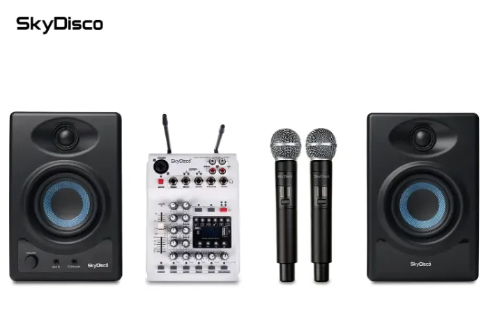 Онлайн караоке для дома с колонками SkyDisco UM-100 + SM-3BT