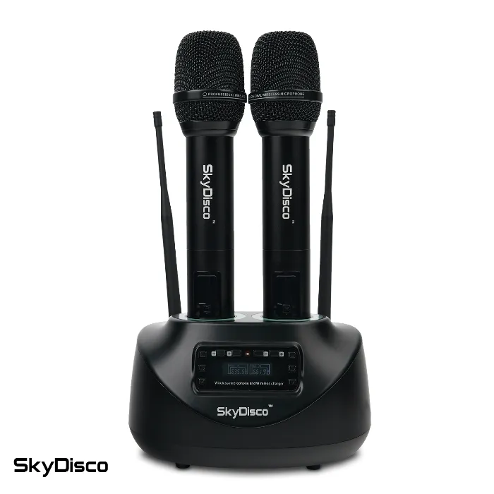 Беспроводные аккумуляторные радиомикрофоны SkyDisco MIC-WL26 Black
