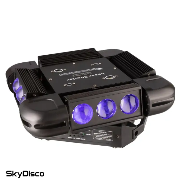 Моторизированная цветомузыка для дискотек SkyDisco Spider 80
