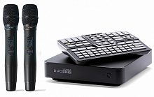 Комплект караоке EvoBase Black (Evobox и микрофоны)